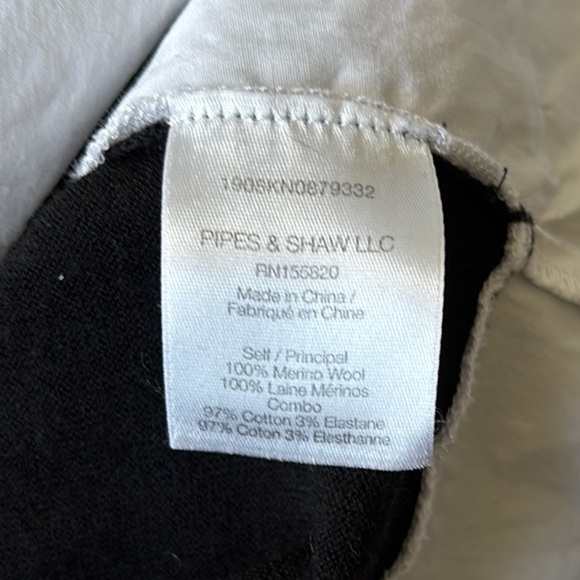 Veronica Beard Phoebe Black White Mixed Media Wool Button Up Sweater Top Size XS - Picture 9 of 12